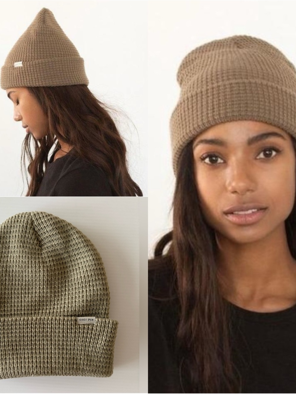 NEW Gigi Pip Marsh Waffle Knit Beanie